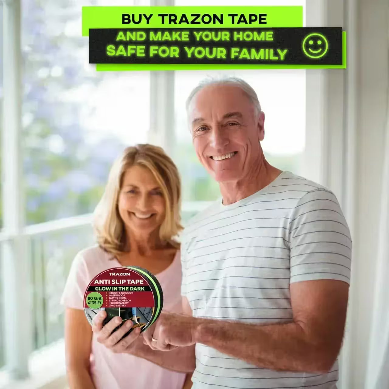 ANTI SLIP TAPE FOR ANY SURFACE - 35ft Length - Buy 1 Get 1 Free!! π₯