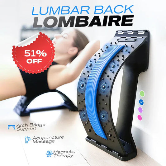 Magnetic Therapy Acupuncture Massage Lumbar Stretcher
