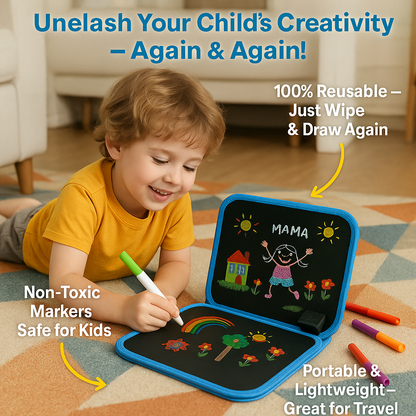 🎨DoodliBook🧑🏼‍🎨 - Erasable Doodle Book😍 Regular