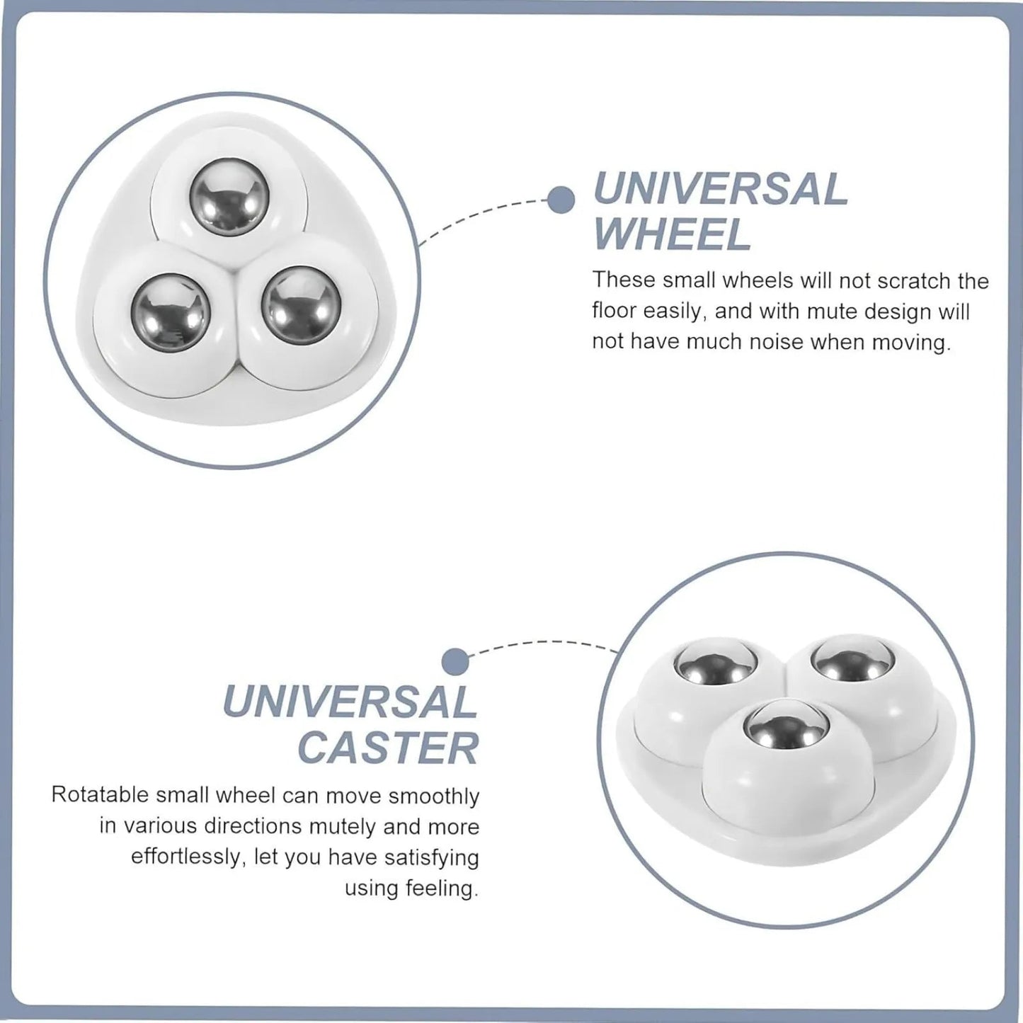 Heavy Duty 360° Rotating Furniture Mover Wheels