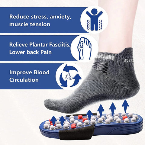 Acupressure and Magnetic Therapy Paduka Slippers for Full Body Blood Circulation Yoga Paduka Acupressure Foot Relaxer For Men and Women