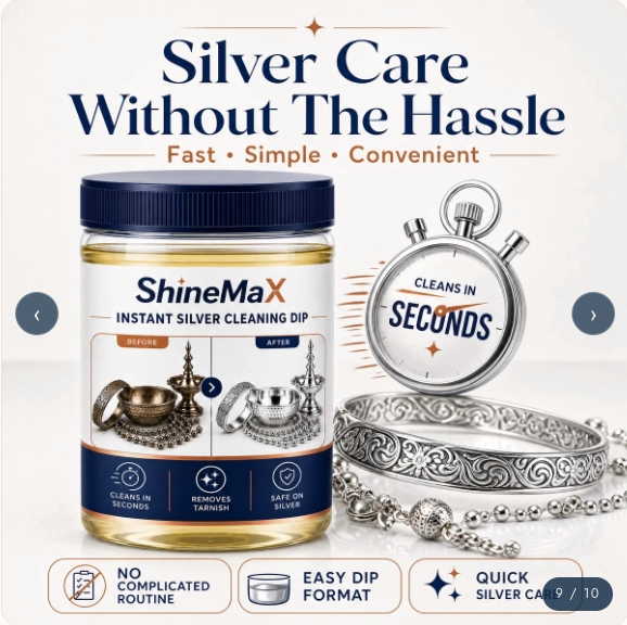 SHINEMAX™ INSTANT SILVER CLEANING DIP |PACK OF 2 BOTTLES|