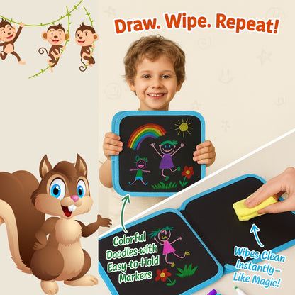 🎨DoodliBook🧑🏼‍🎨 - Erasable Doodle Book😍 Regular