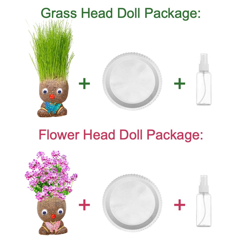 HeadLeaf™ Grass Head Doll