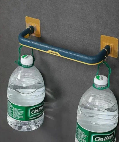 Double Layer Plastic Towel Rack with Hooks