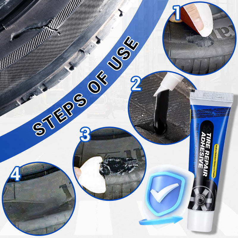 Weather-Resistant Waterproof Flexible Tire Repair Adhesive (BUY 1 GET 1 FREE )